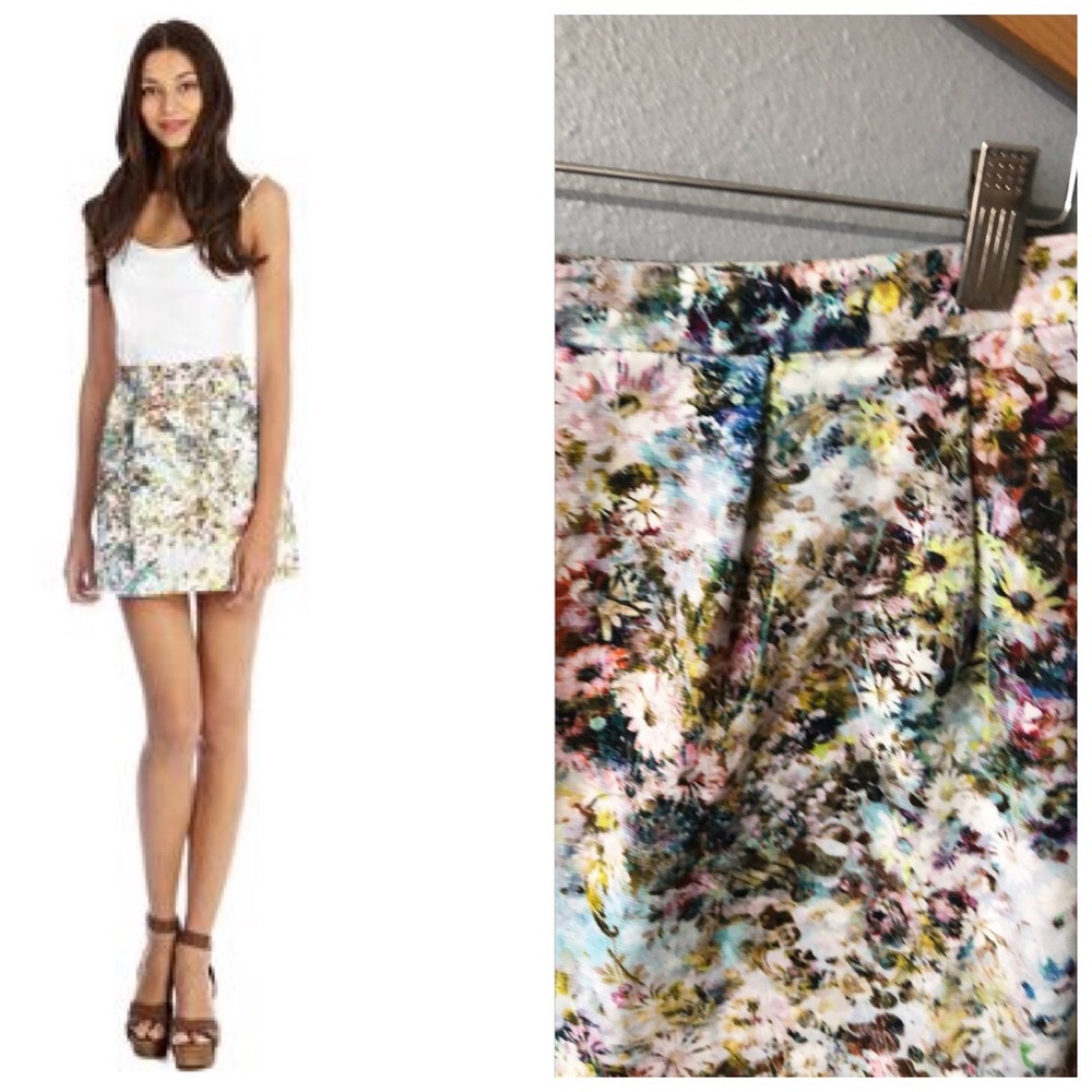 Meadow floral skirt pastel colors
